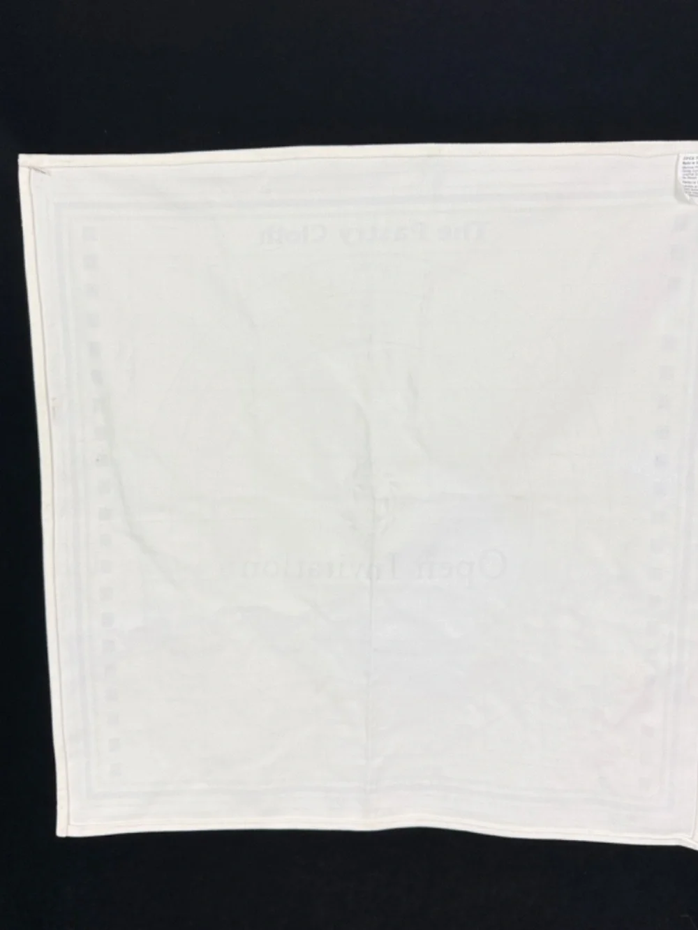 Open Invitation The Pastry Cloth Pie Crust Tart Rolling Liner 100% Cotton EUC